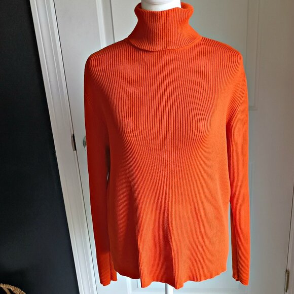 BEAUTIFUL RIBBED TURTLENECK SWEATER - Picture 1 of 4